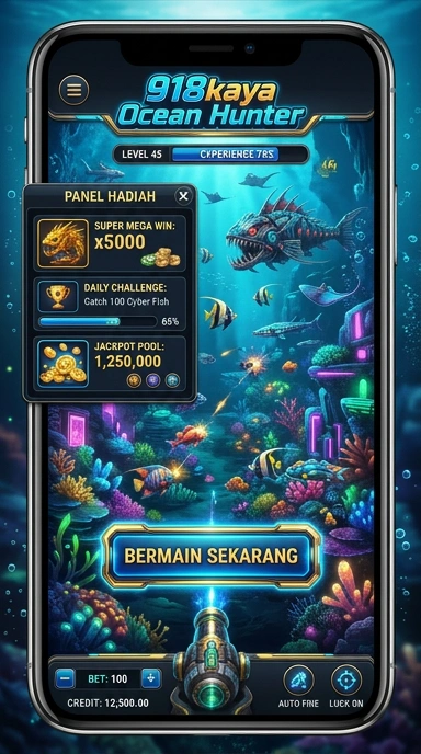 Screenshot utama aplikasi 918kaya yang menunjukkan antarmuka pengguna.